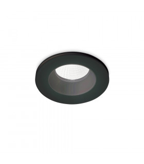 Round Recessed Downlight Black IP65, 3000K, 8W