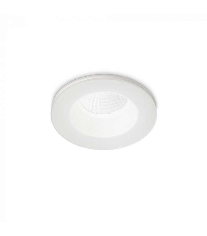 Round Recessed Downlight White IP65, 3000K, 8W