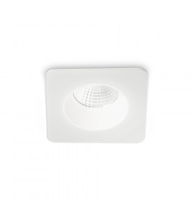 Square Recessed Downlight White IP65, 3000K, 8W