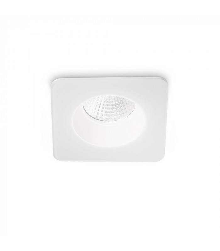 Square Recessed Downlight White IP65, 3000K, 8W