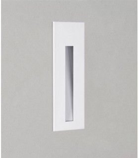 LED 1 Light Indoor Recessed Marker Wall Light White - 1