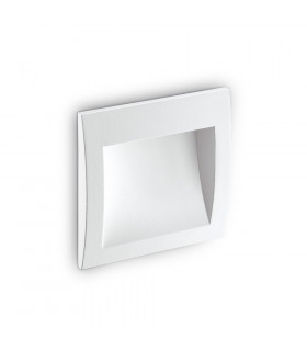 LED Outdoor Square Recessed Wall Light White IP65, 3000K
