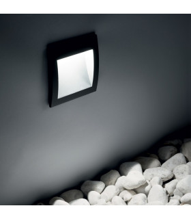 LED Outdoor Square Recessed Wall Light White IP65, 3000K