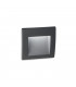 LED Outdoor Square Recessed Wall Light Anthracite IP65, 3000K