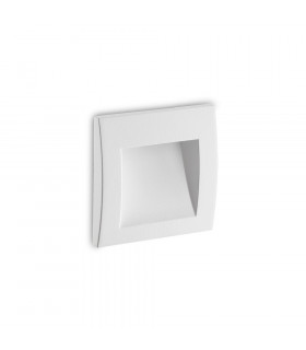 LED Outdoor Square Recessed Wall Light White IP65, 3000K