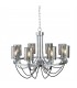 8 Light Multi Arm Chandelier Chrome Finish, E14 - 1