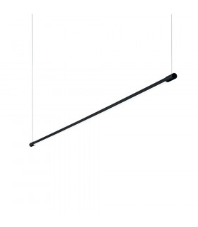 LED Decorative Linear Integrated Pendant Light Black, 3000K