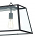 Straight Bar Pendant Light Black, 3x E27