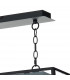 Straight Bar Pendant Light Black, 3x E27