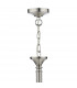 Dual Mount Pendant Light Satin Chrome, 5x E14