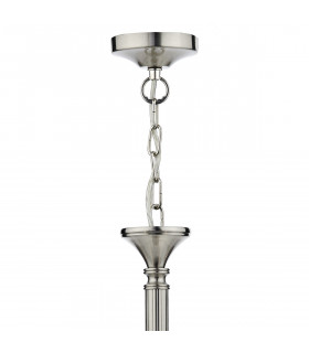 Dual Mount Pendant Light Satin Chrome, 5x E14