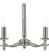 Dual Mount Pendant Light Satin Chrome, 5x E14