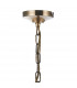 Dual Mount Pendant Light Antique Brass, 5x E14