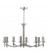 Dual Mount Pendant Light Satin Chrome, 8x E14