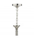 Dual Mount Pendant Light Satin Chrome, 8x E14