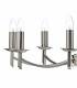 Dual Mount Pendant Light Satin Chrome, 8x E14
