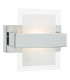 LED Wall Light Polished Chrome & Glass