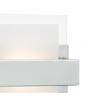 LED Wall Light Polished Chrome & Glass