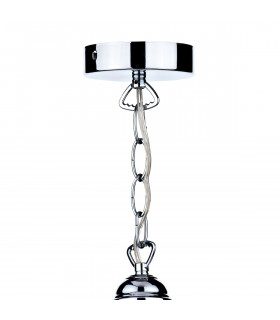 Dome Large Pendant Light Clear Glass Polished Chrome, 1x E27