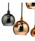Bar Pendant Light Black Chrome & Multi Colour, 15x G4
