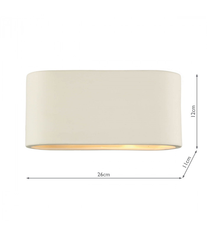 Plaster Ceramic Wall Light Large