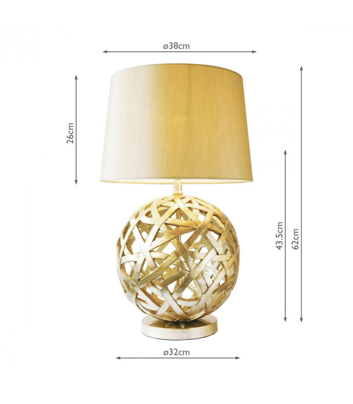 Table Lamp complete with Round Tapered Shade Bronze