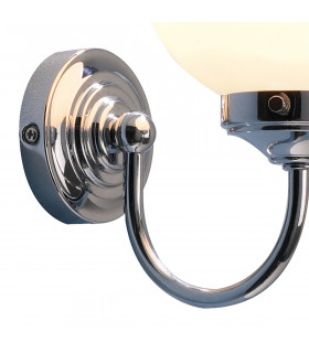 Wall Light complete with Switch Polished Chrome IP44