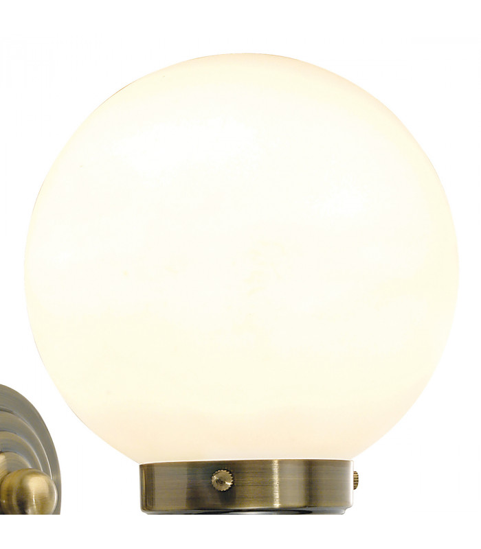 Single Wall Light Antique Brass IP44