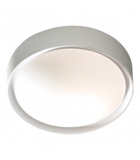 Simple Flush Ceiling Light White IP44, 1x E27