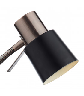 Task Table Lamp Black,  Copper