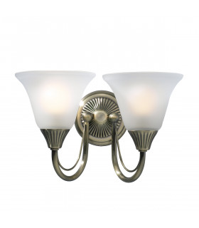 Double Wall Light Antique Brass