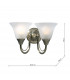 Double Wall Light Antique Brass