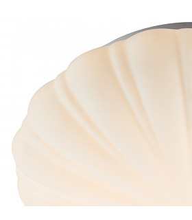 Patterned Glass Flush Ceiling Light Small IP44