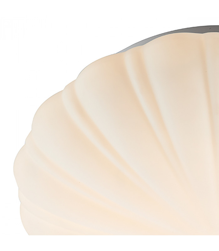 Patterned Glass Flush Ceiling Light Small IP44