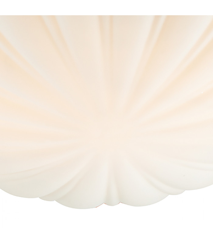 Patterned Glass Flush Ceiling Light Small IP44