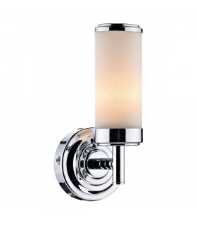 Bathroom Single Wall Light Polished Chrome IP44