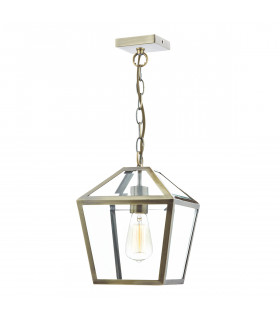 Pendant Light Antique Brass, 1x E27