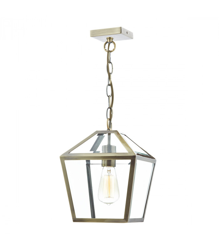 Pendant Light Antique Brass, 1x E27