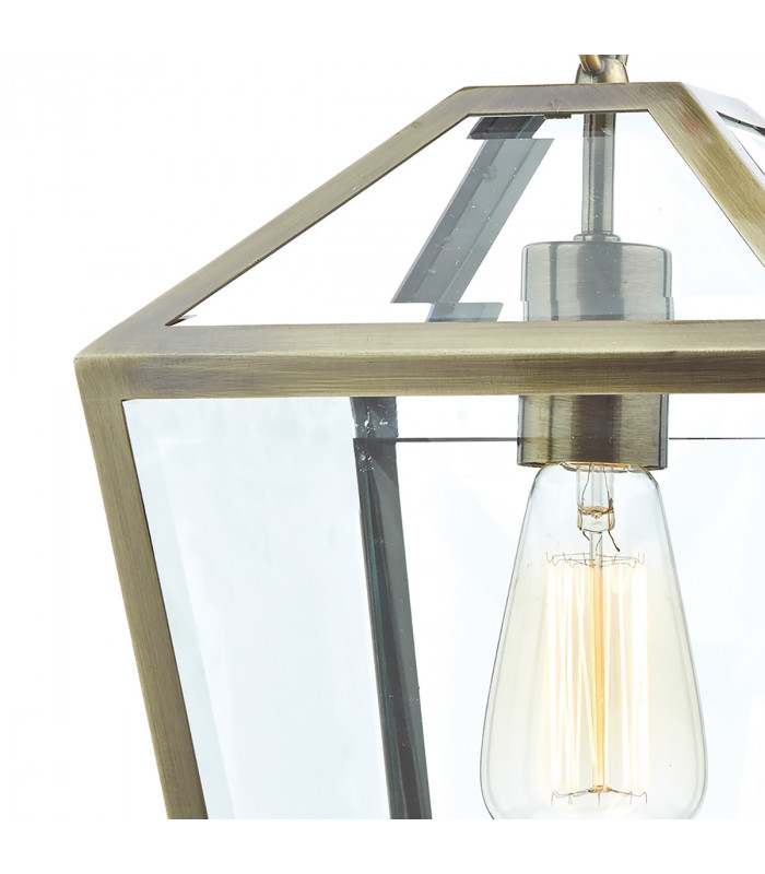 Pendant Light Antique Brass, 1x E27