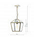 Pendant Light Antique Brass, 1x E27