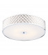 Cylindrical Flush Ceiling Light Large Polished Chrome, 5x E14
