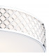 Cylindrical Flush Ceiling Light Large Polished Chrome, 5x E14