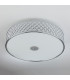 Cylindrical Flush Ceiling Light Large Polished Chrome, 5x E14