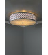 Cylindrical Flush Ceiling Light Large Polished Chrome, 5x E14
