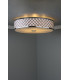 Cylindrical Flush Ceiling Light Large Polished Chrome, 5x E14