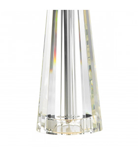 Table Lamp Tapered Crystal complete with Round Tapered Shade