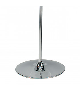 Floor Lamp Polished Chrome complete with Round Shade
