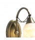 Single Wall Light Antique Brass complete with Alabaster Glass