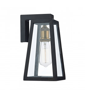 Lantern Duv Wall Light Downlight Black IP43