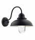 Dome Wall Light Matt Black IP44, 1x E14